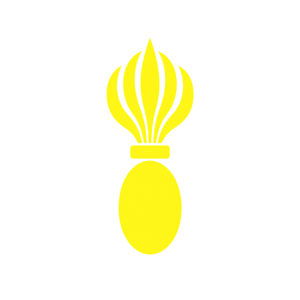 Emblème jaune des Grenadiers d’Isone