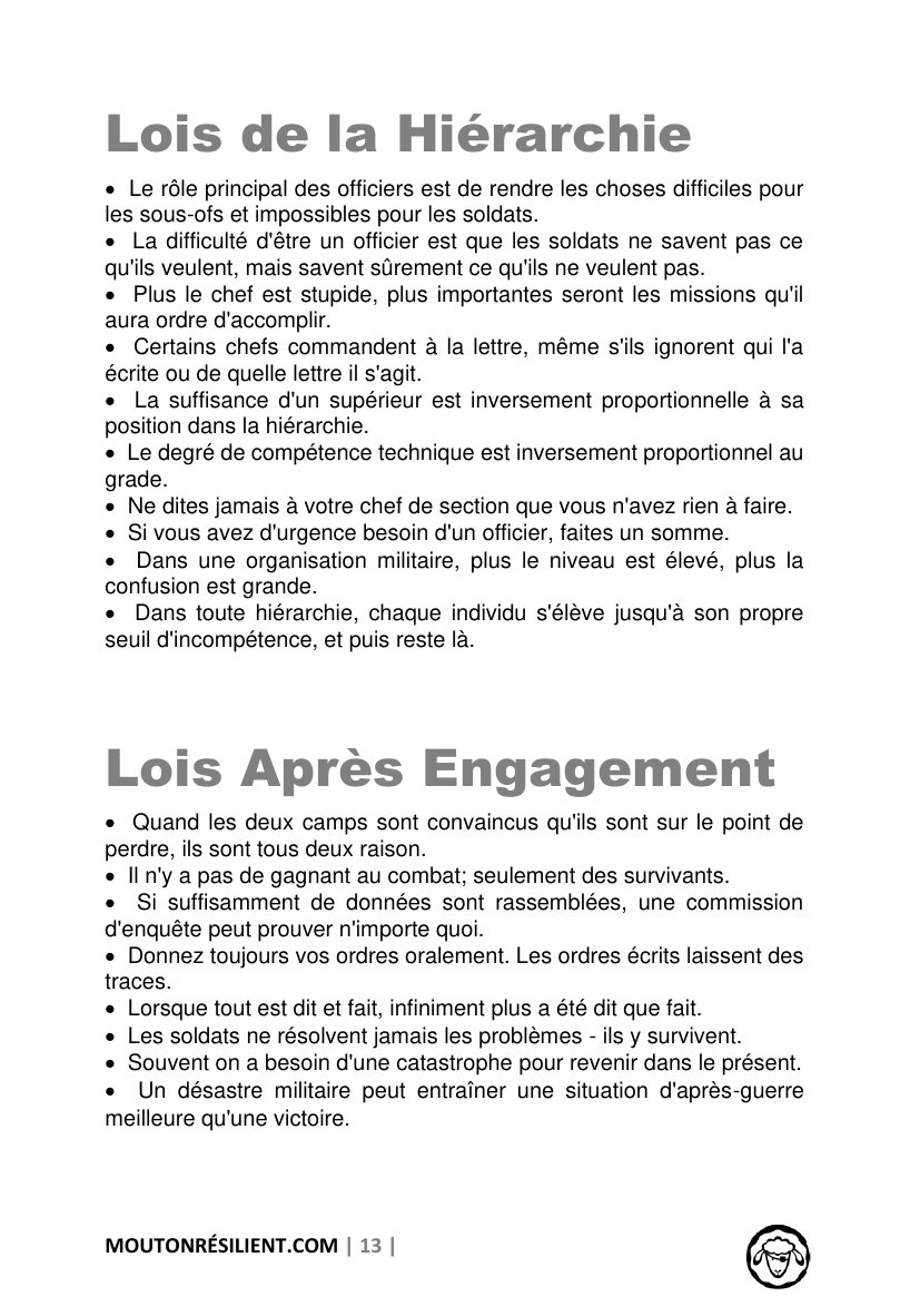 Les 200 lois de Murphy — page 13