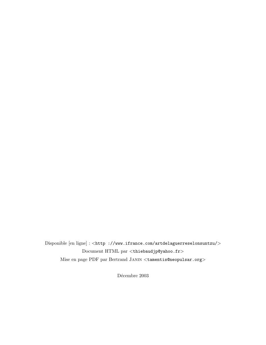 L’Art de la Guerre de Sun Tzu — page 2