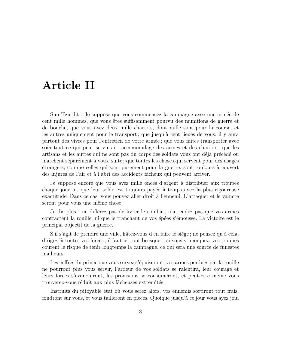 L’Art de la Guerre de Sun Tzu — page 9
