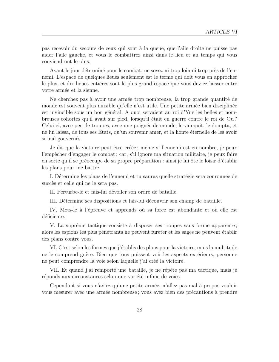 L’Art de la Guerre de Sun Tzu — page 29