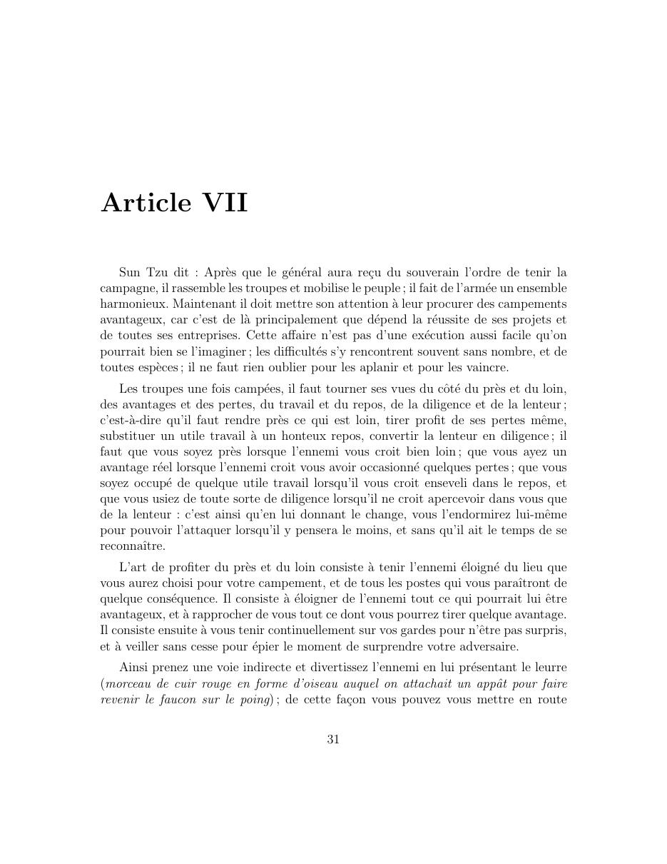 L’Art de la Guerre de Sun Tzu — page 32