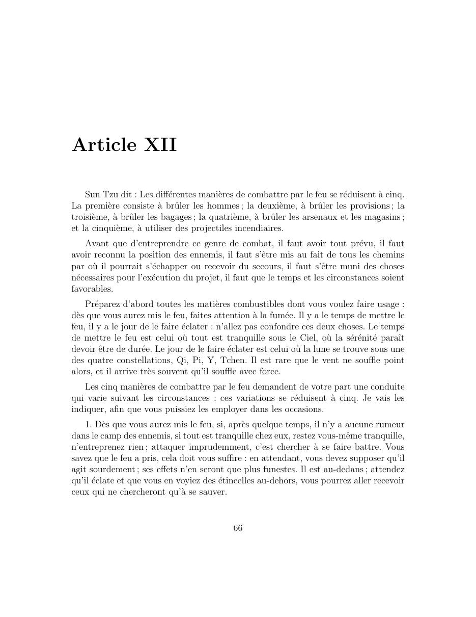 L’Art de la Guerre de Sun Tzu — page 67