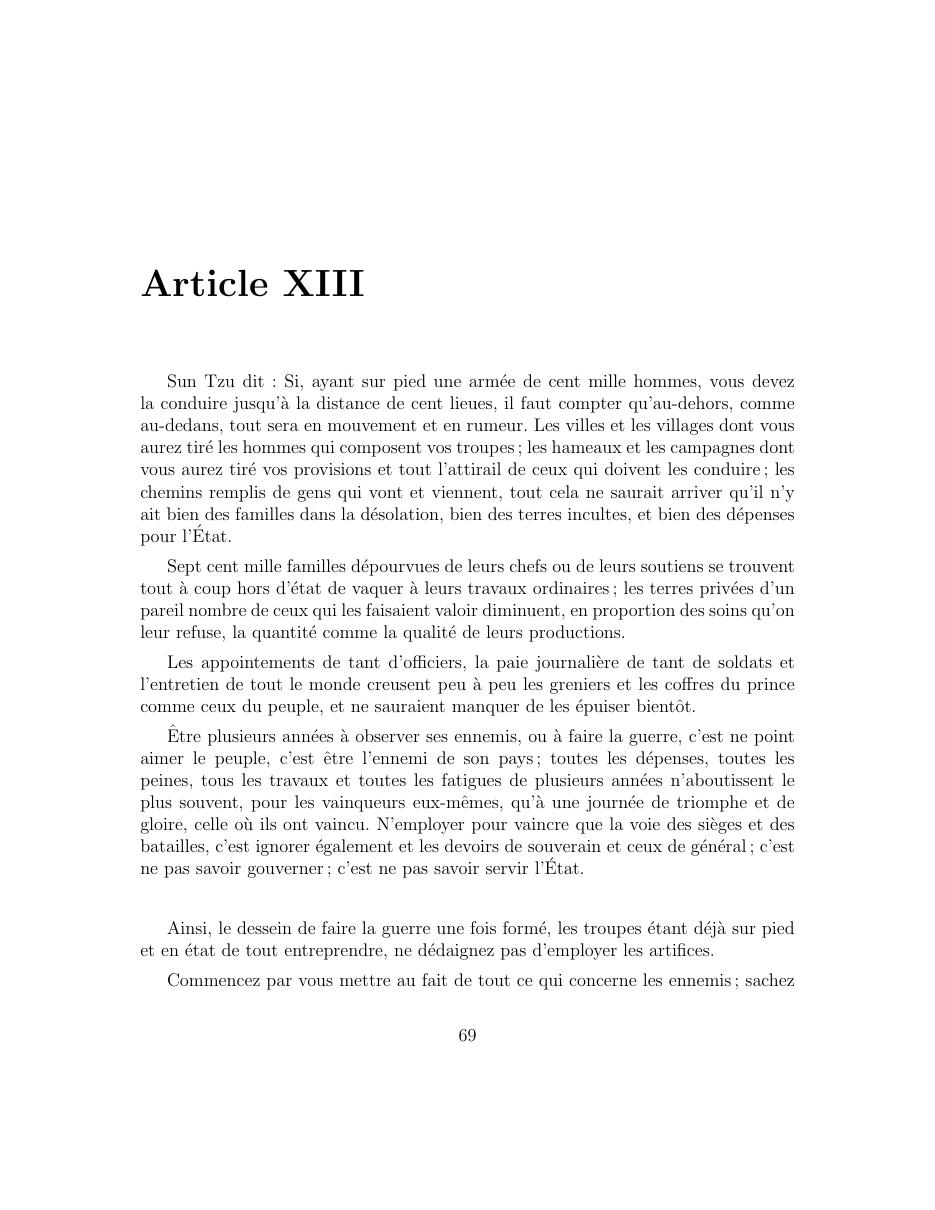 L’Art de la Guerre de Sun Tzu — page 70